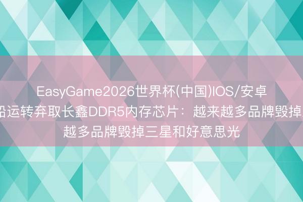 EasyGame2026世界杯(中国)IOS/安卓官方下载 海盗船运转弃取长鑫DDR5内存芯片：越来越多品牌毁掉三星和好意思光